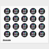 Sticker Rond Femmes Vous Valez Chaque Souffle Dépression Sensib (Feuille)