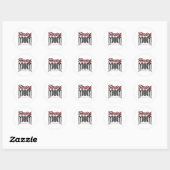 Sticker Rond Fencing Maman Mère de Fencer (Feuille)