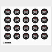Sticker Rond Fencing Maman Mère de Fencer (Feuille)