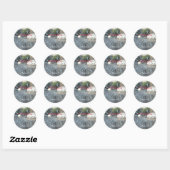 Sticker Rond fenêtre cassée (Feuille)