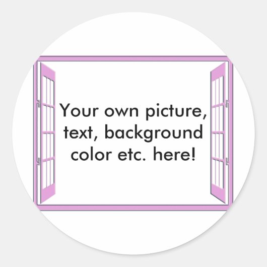 Sticker Rond Fenêtre d'opportunité (Devant)