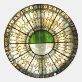 Sticker Rond Fenêtre ukrainienne (Devant)