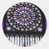 Sticker Rond Fenêtres de Notre-Dame (Devant)