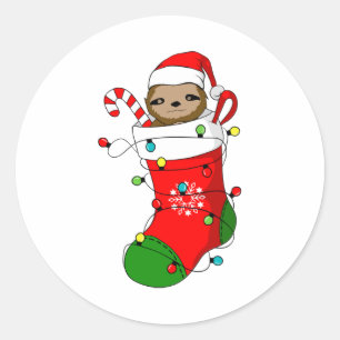Sticker Rond Fente de Noël en stock