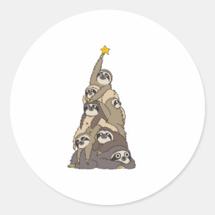 Sticker Rond Fentes d'arbre de Noël