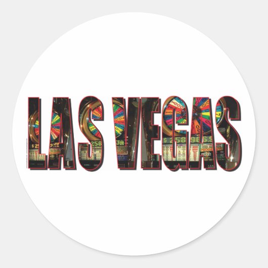 Sticker Rond Fentes Las Vegas (Devant)