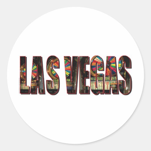 Sticker Rond Fentes Las Vegas (Devant)