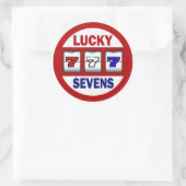 Sticker Rond Fentes Lucky Sevens (Sac)
