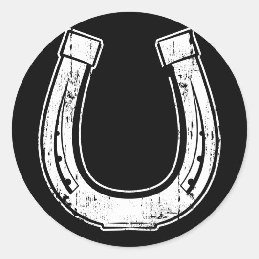 Sticker Rond fer à cheval (Devant)