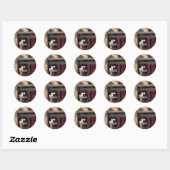 Sticker Rond Ferme (Feuille)