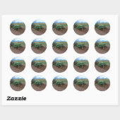 Sticker Rond Ferme (Feuille)
