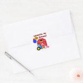 Sticker Rond Ferme 5 Anniversaire T-shirts et cadeaux (Enveloppe)
