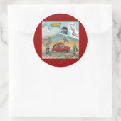 Sticker Rond Ferme aux Crocodiles Rigolos (Sac)