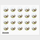 Sticker Rond Ferme d'Amish (Feuille)