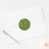 Sticker Rond Ferme en vert (Enveloppe)