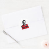 Sticker Rond Ferme Hippie — Richard Nixon (Enveloppe)