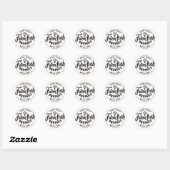 Sticker Rond ferme produit frais nourriture mot art (Feuille)