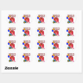 Sticker Rond Ferme T-shirts et cadeaux d'anniversaire 4 (Feuille)