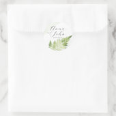 Sticker Rond Ferme verte minimaliste (Sac)