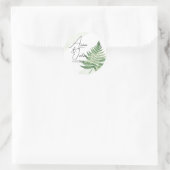 Sticker Rond Ferme verte minimaliste (Sac)