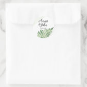 Sticker Rond Ferme verte minimaliste (Sac)