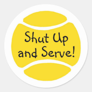 Sticker Rond Fermer Et Servir
