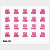 Sticker Rond Fermer la porte avant 2 (Feuille)