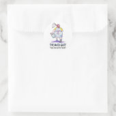 Sticker Rond Fermer la servante (Sac)