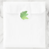 Sticker Rond Fermes forestières vertes feuilles (Sac)