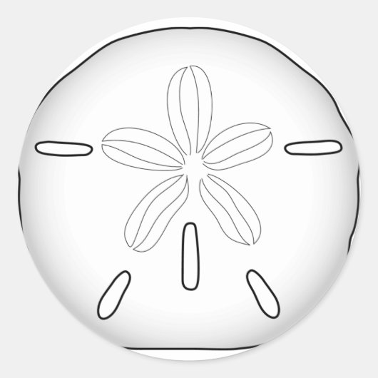 Sticker Rond Fermeture de l'enveloppe de sable (Devant)