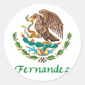 Sticker Rond Fernandez, Sceau national mexicain