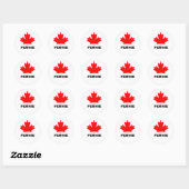 Sticker Rond Fernie (Colombie-Britannique) (Feuille)