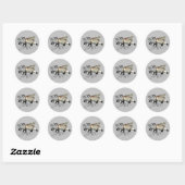 Sticker Rond Ferrets (Feuille)