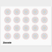 Sticker Rond Ferris Wheel Abstrait (Feuille)