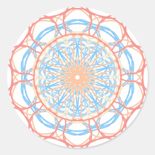 Sticker Rond Ferris Wheel Abstrait (Devant)