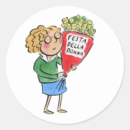 Sticker Rond Festa Della Donna (Devant)