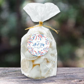 Sticker Rond Festif Fireworks Custom 4 juillet Party