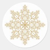 Sticker Rond Festif Noël Fête Fête Fête de Fête Fête (Devant)