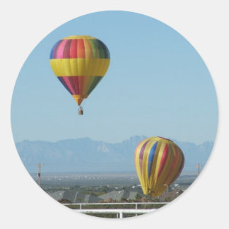 Sticker Rond Festival du ballon Alamogordo Nouveau-Mexique