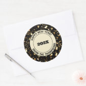 sticker rond | Festive 3 pouces Bonne année! (Enveloppe)