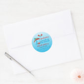 Sticker Rond Festive Graduation Fiesta Personnalisée (Enveloppe)