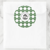 Sticker Rond Fête à thème de golf (Sac)