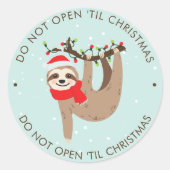 Sticker Rond Fête - Ajouter votre propre texte Noël (Devant)