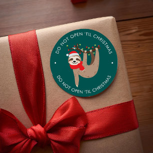 Sticker Rond Fête - Ajouter votre propre texte Noël