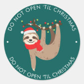 Sticker Rond Fête - Ajouter votre propre texte Noël (Devant)