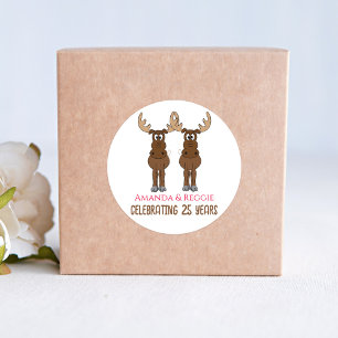 Sticker Rond Fête Anniversaire Funny Favoriser Custom