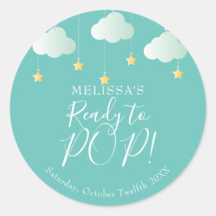Sticker Rond Fête bébé Twinkle Twinkle Ready To POP