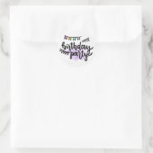 Sticker Rond Fête d'anniversaire (Sac)