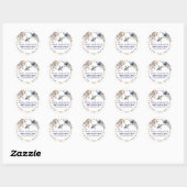 Sticker Rond Fête d'anniversaire dans l'espace extra-atmosphéri (Feuille)