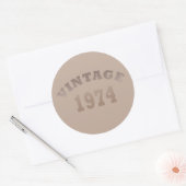 Sticker Rond Fête d'anniversaire de 1974 (Enveloppe)
